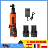 18V 3/8 Inch Cordless Electric Wrench 65Nm Right Angle Ratchet Wrenches 18V Rechargeable Car Repair Tool Set Angle Wrench