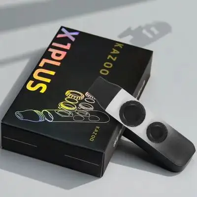 

1 Set Gradient Color Double Kazoo High-Class Material Musical Instrument For Kids Adults Portable With Rope For Guitar