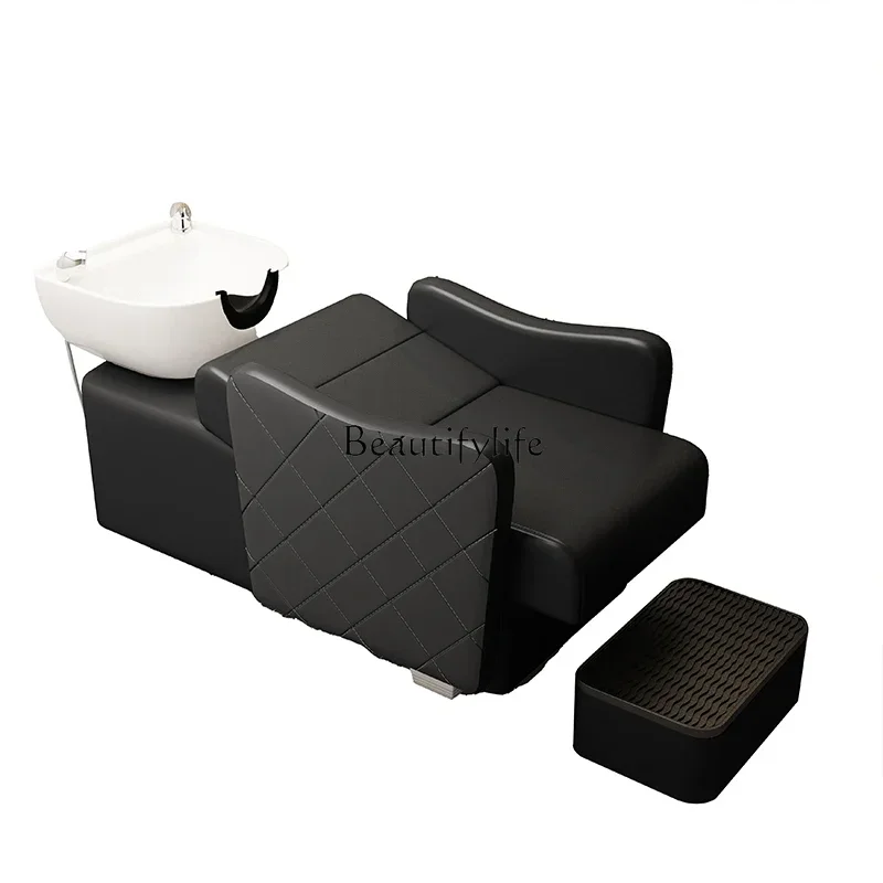 

56Barber Shop Waterproof Ceramic Basin for Hair Washing Station Flushing Bed