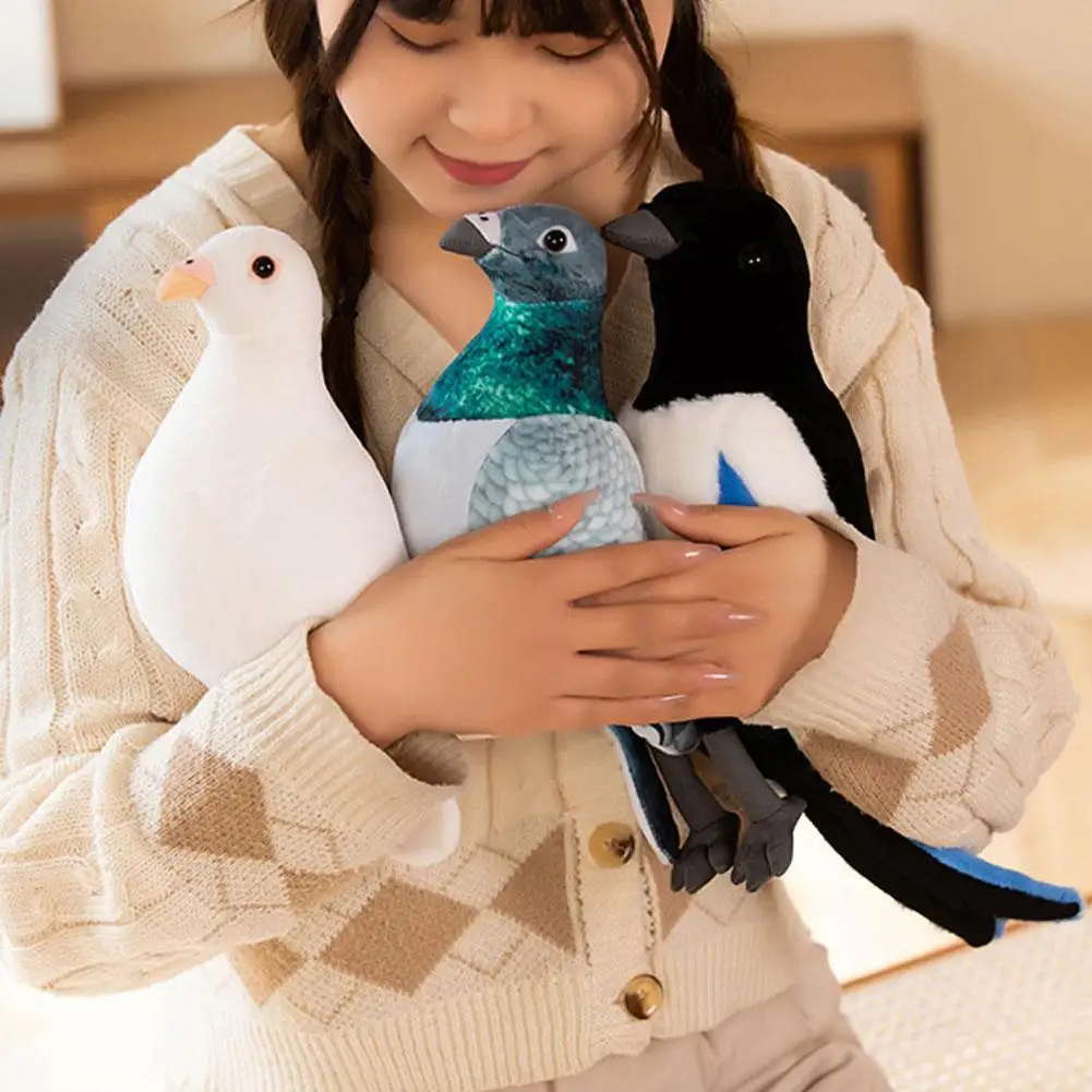 Realistic Pigeon Stuffed Animal Pigeon Plush Toy Pigeon Stuffed Doll for Kids Stuffed Animal Toy for Boy Girl Soft Gifts