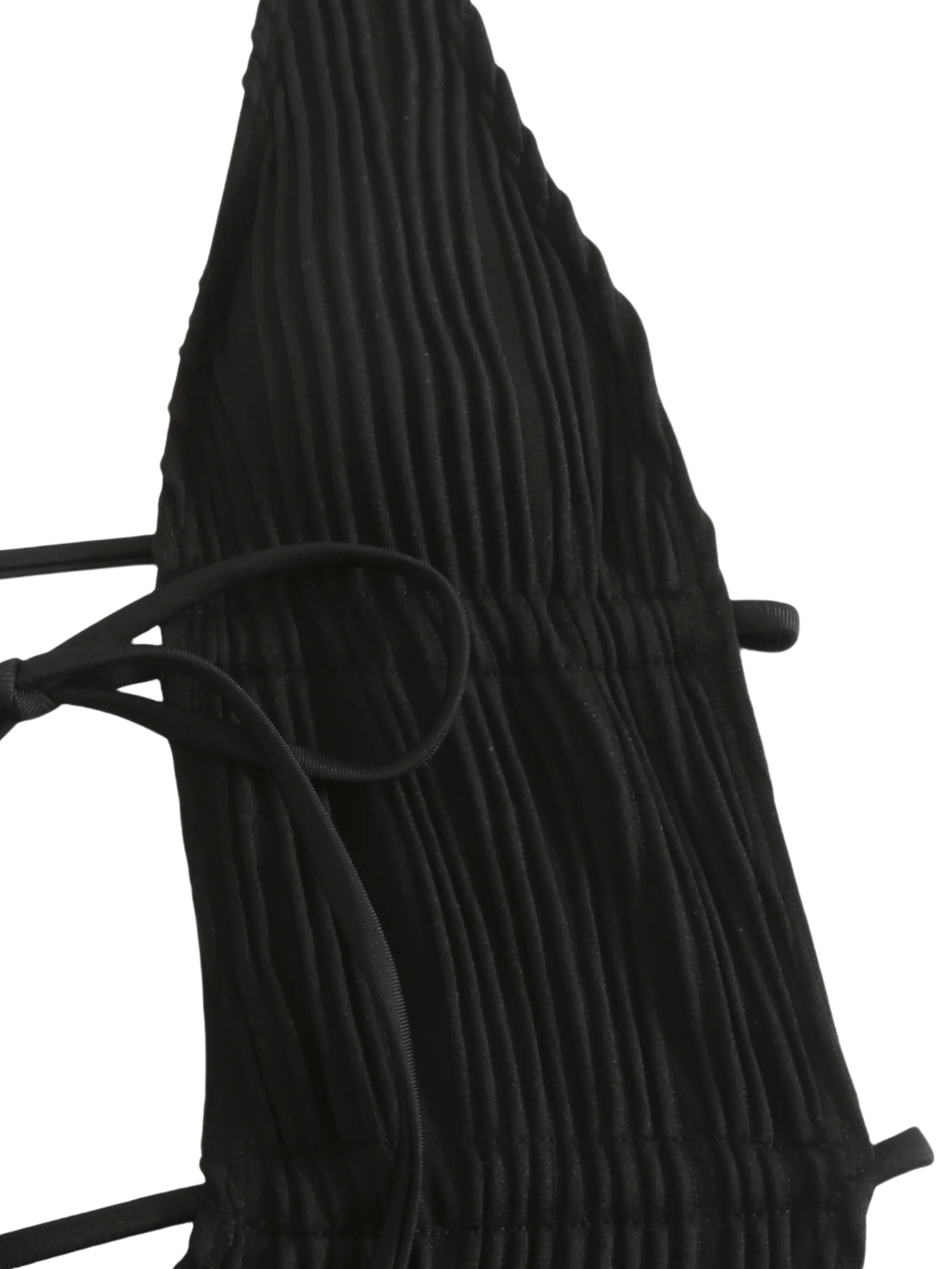 New Arrival Black Sexy Bikini Women's Double Strap Textured Design One-Piece Swimsuit Summer Pool Bathing Beach Swimwear Solid