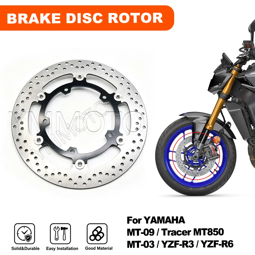 Motorcycle Front Brake Disc Rotor For Yamaha MT-09 MT-03 Tracer 850 YZF-R3 R6 MT 09 03 XSR900 MTM850 2003- 2025 2024 2023 2022