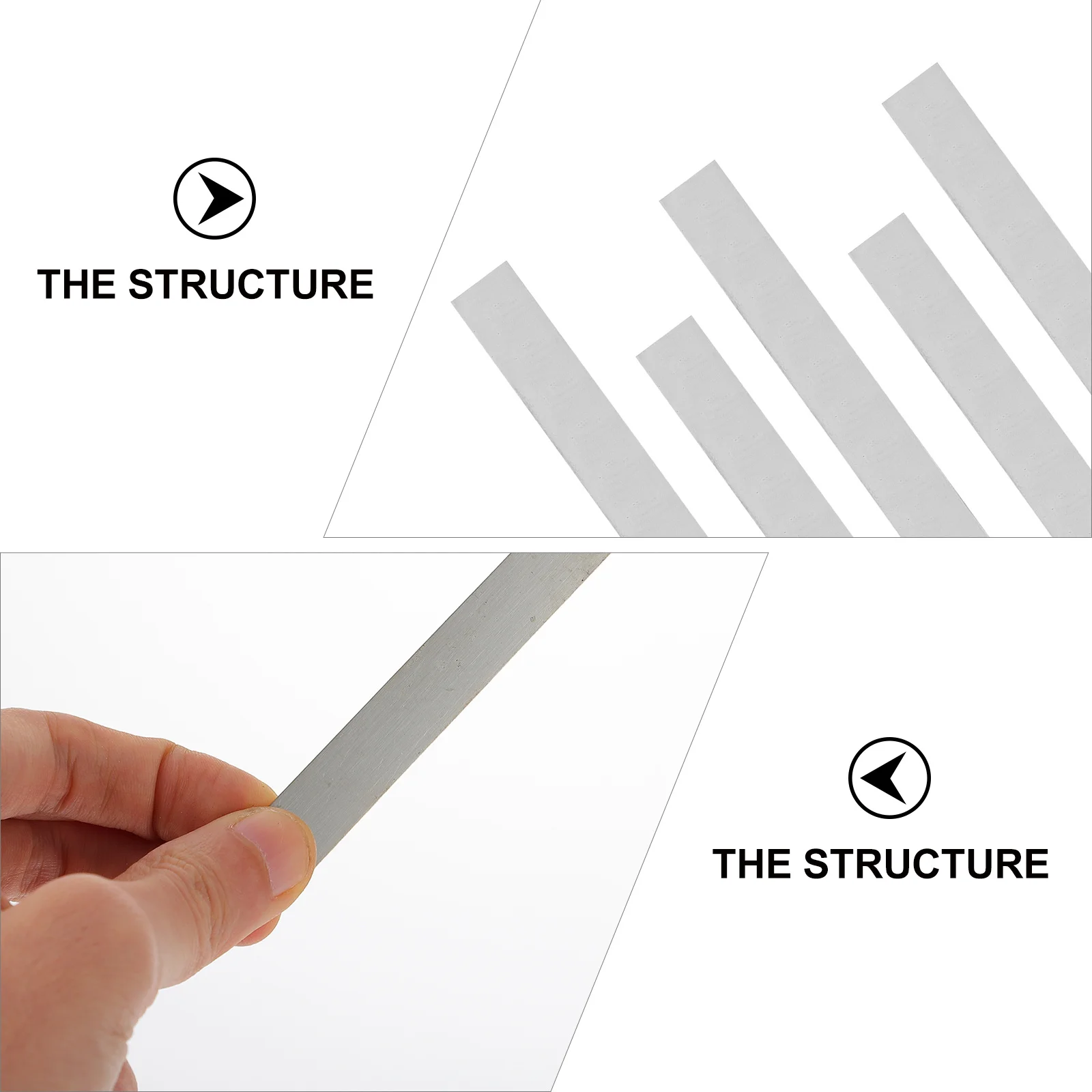 

5pcs Copper Sheet For Science Experiments High Purity Strip Vibration Sound Test Teaching Tool School