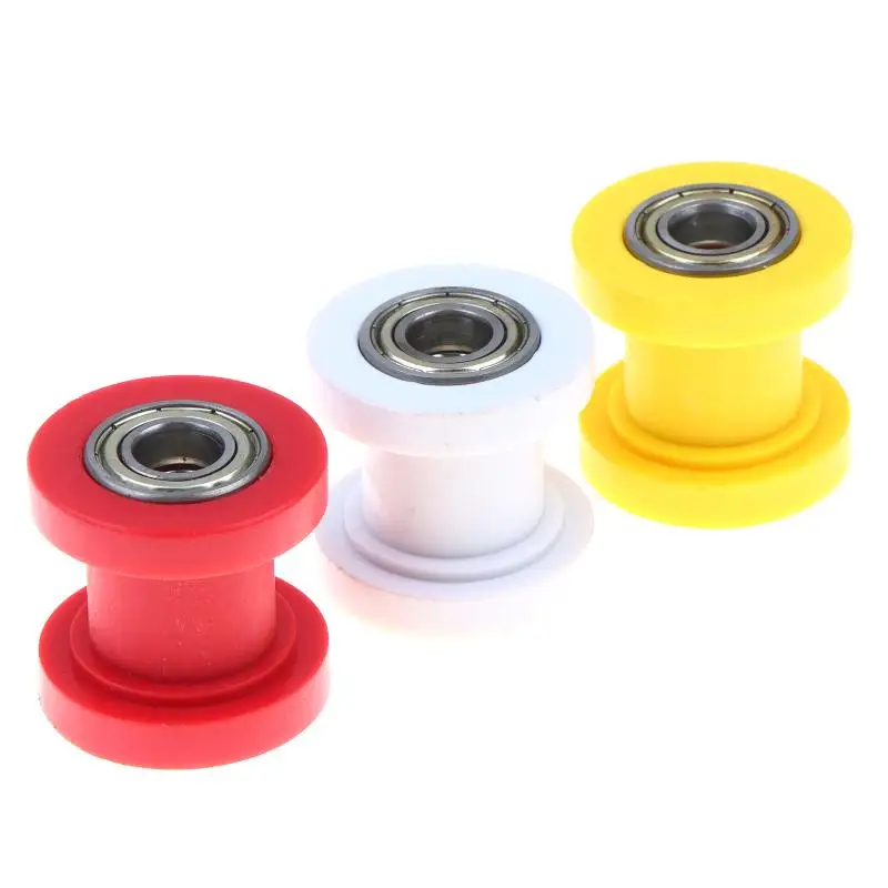 2Pcs Motorcycle Chain Tensioner Motocross Wheel Guide Drive Roller Pulley 8 10MM ATV Mini Moto Accessories Dirt Pitbike Parts