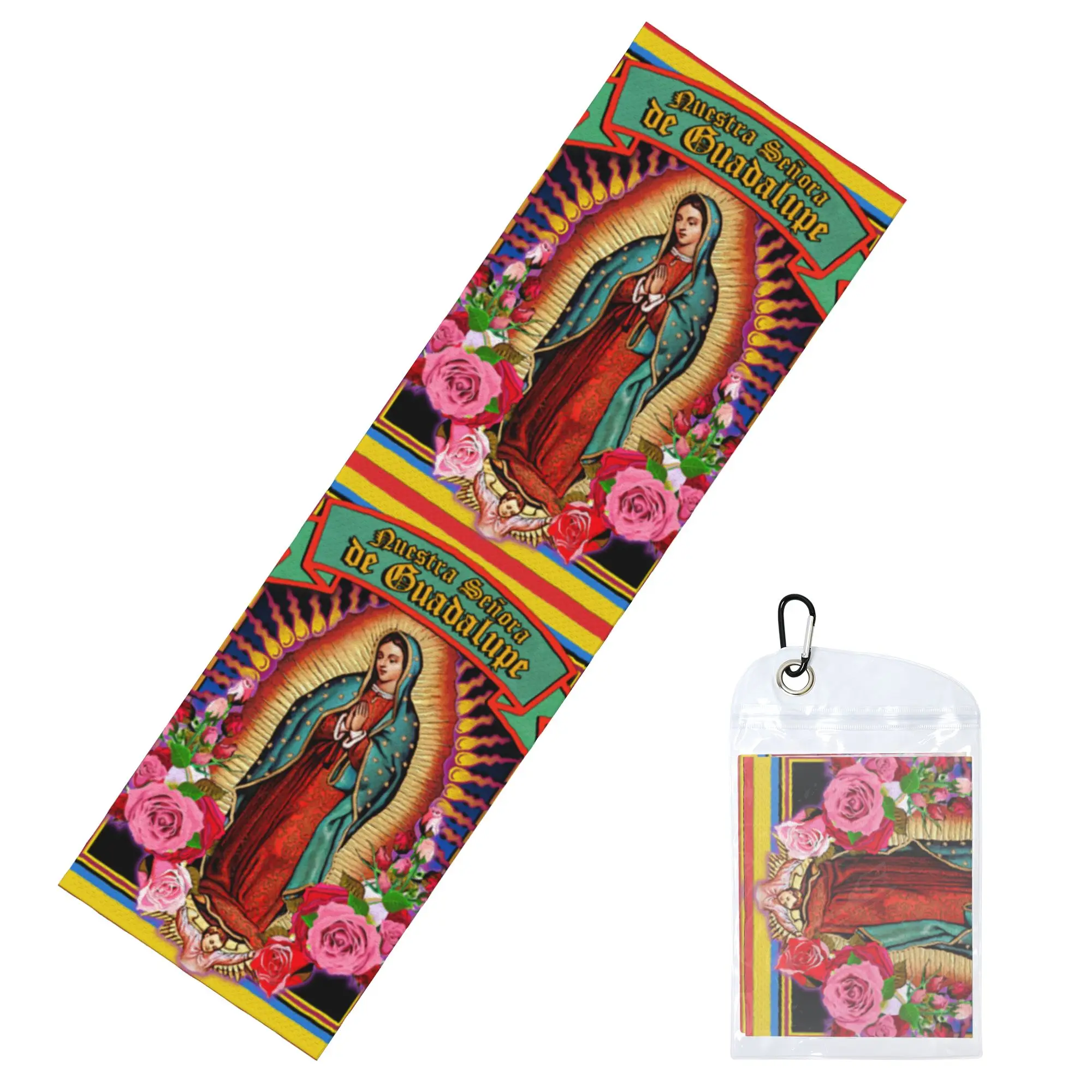 Virgin Mary Of Guadalupe Holy Card Cold Exercise Towel Quick Dry Face Towel  Yoga Towels