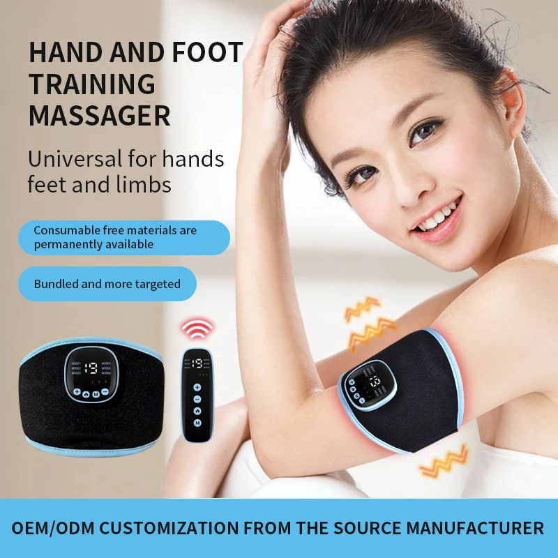 EstherQueen 4D Package Portable Hand Massager with 9 Modes 3 Gears Hot Compress Deep Relaxation of Wrists,Arms,Calves and Thighs