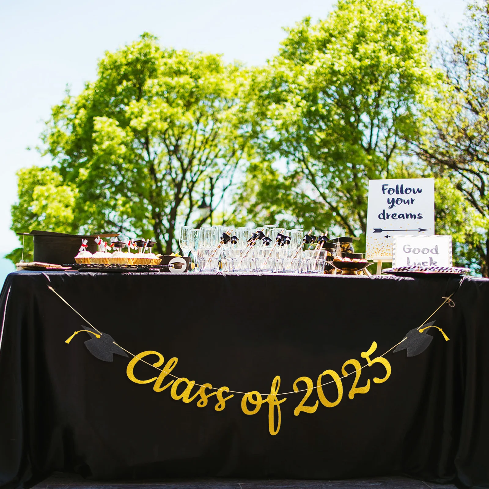 

Graduation Party Decorations 2025 Reusable Banner Bright Colors Photo Prop Door Banner Preschool Class Decor Garland