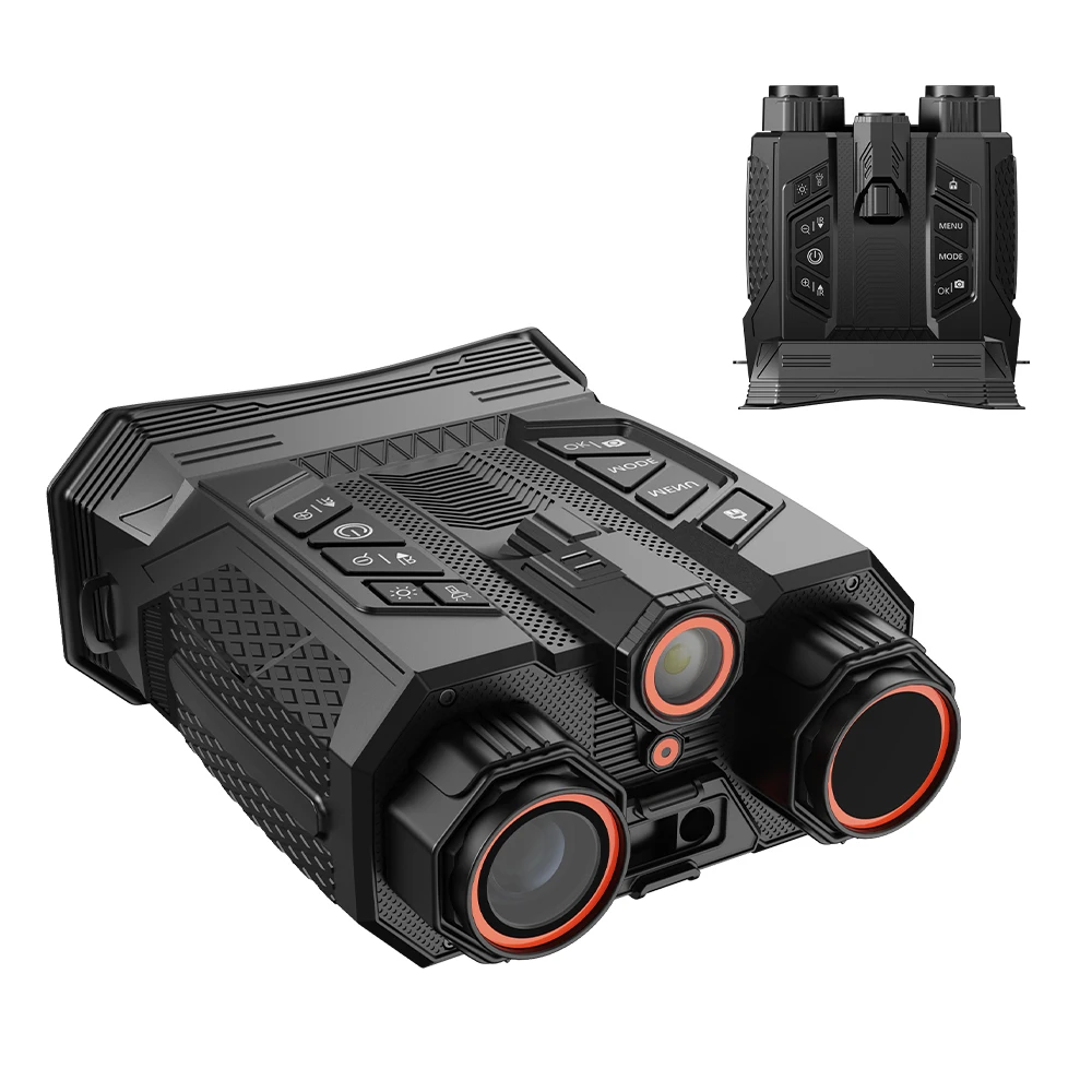 

16X Zoom Binocular Night Vision Infrared Digital 4K Camera Built-in 300m Rangefinder for Hunting Distance Measurer Observation