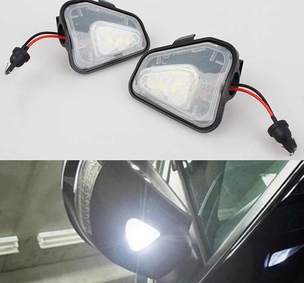 

Error Free LED Mirror Cover Lamp Turn Signal Rearview Cap Puddle Welcome Light For Volkswagen VW EOS Passat B7 CC Jetta Scirocco