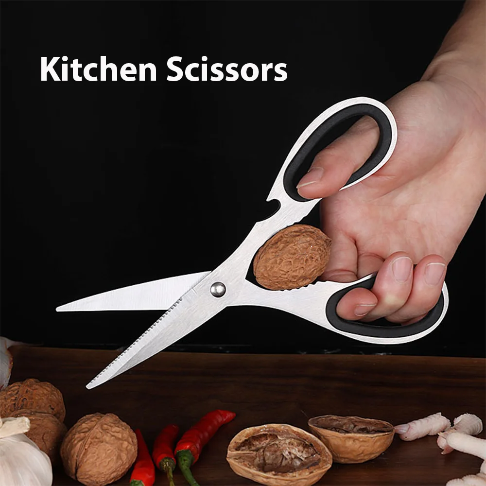 

Kitchen Accessories Scissors Stainless Steal Sharp Multi Function Tool Food Scissor For Chicken Vegetable Barbecue Meat Fish