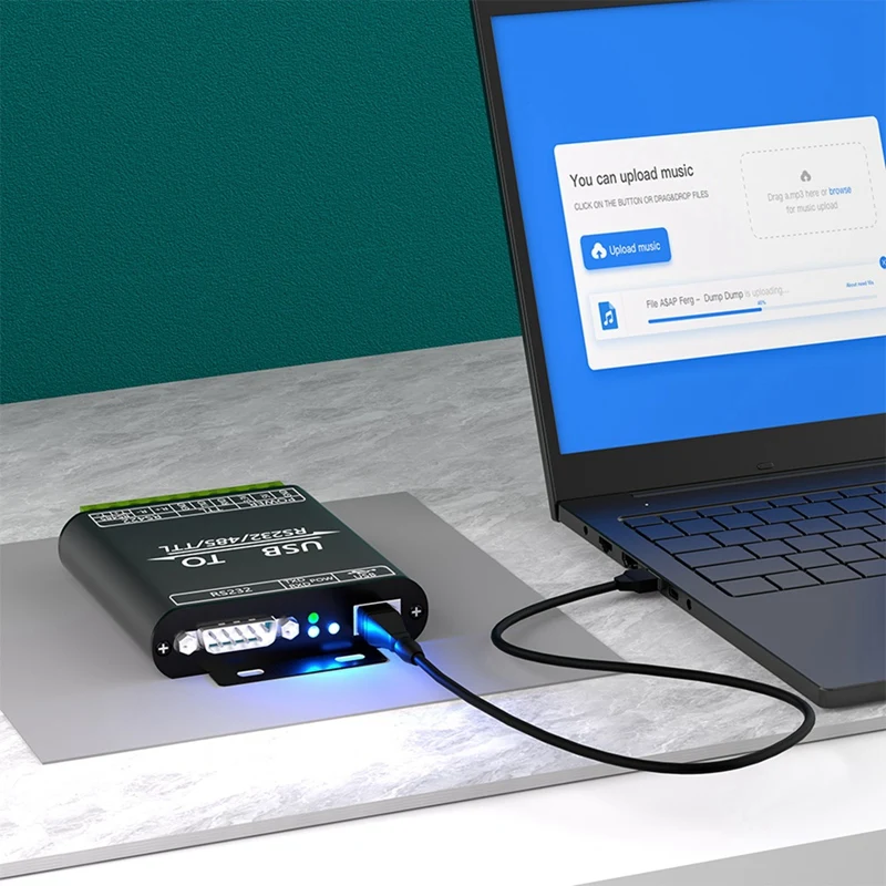 ตัวแปลง USB เป็น RS232/485/422 /ttl พร้อมชิป CP2102อะแดปเตอร์ USB แยกสำหรับอุตสาหกรรมที่มีการป้องกันหลายรูปแบบใช้งานง่าย