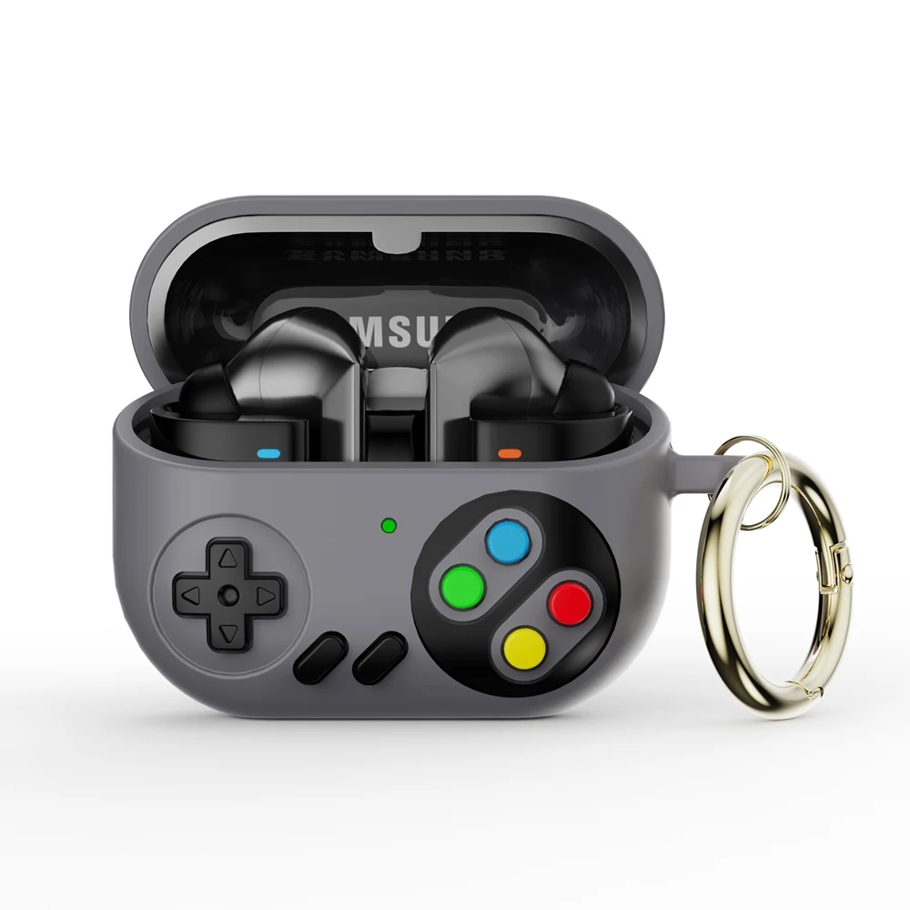 

For Samsung Galaxy Buds 3 Pro Case 3D Cartoon Game Consol Silicone Earphone Accessories Case Protective Sleeve Cover With Hook