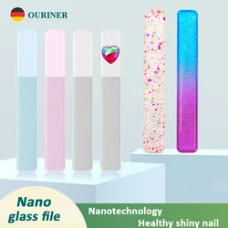 Ouriner Nano Glass Nail Files Professional Polishing Manicure Art Tool Washable Make Nails Brighten Easily Like Nail Polish