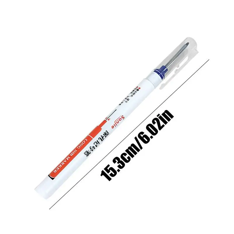 Long Nose Markers Long Nose Marker Pen With Bright Colors Marking Supplies For Metal Industry Electric Drilling Carpentry