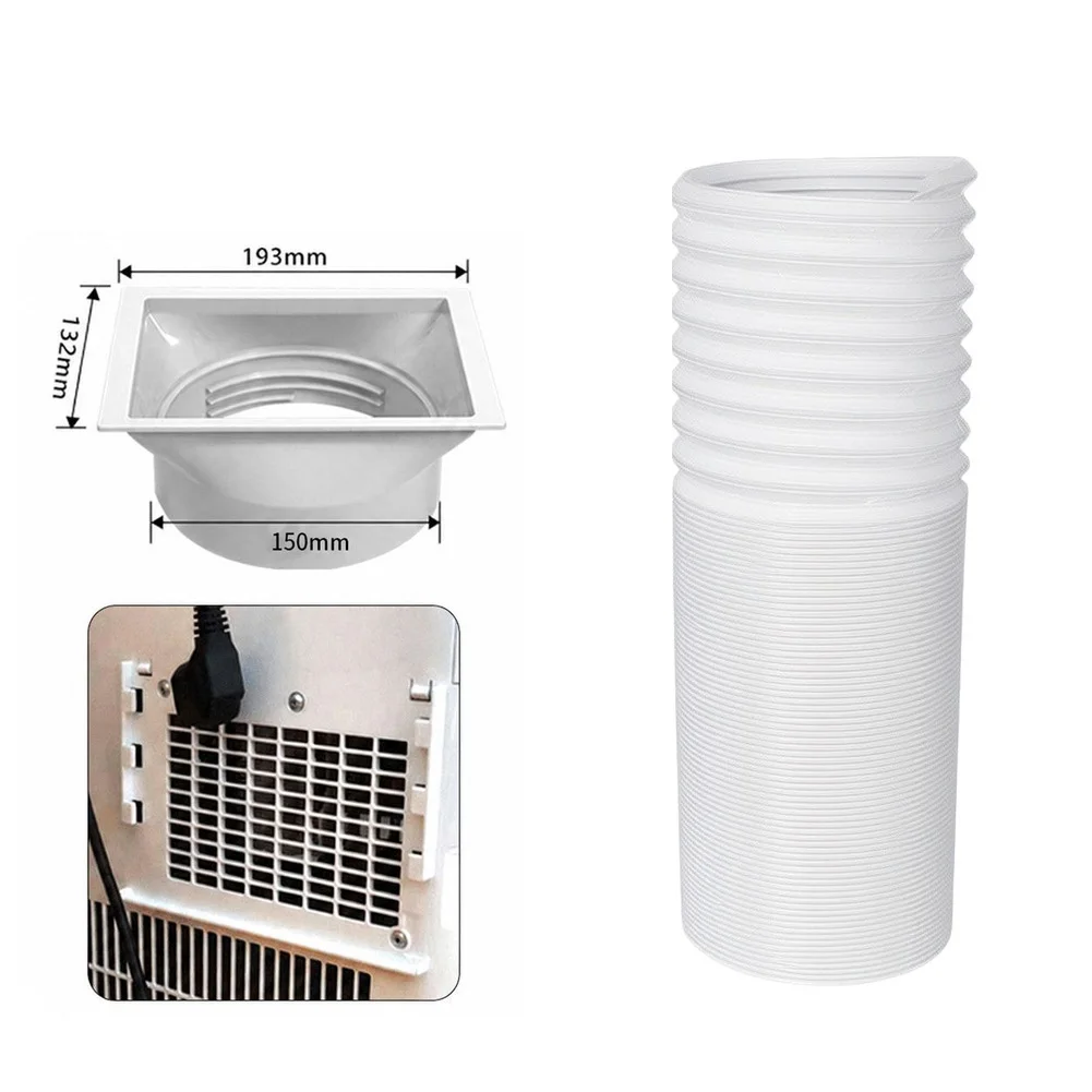 Portable Air Conditioner Hose With Square Hose Connector Diameter 5.9