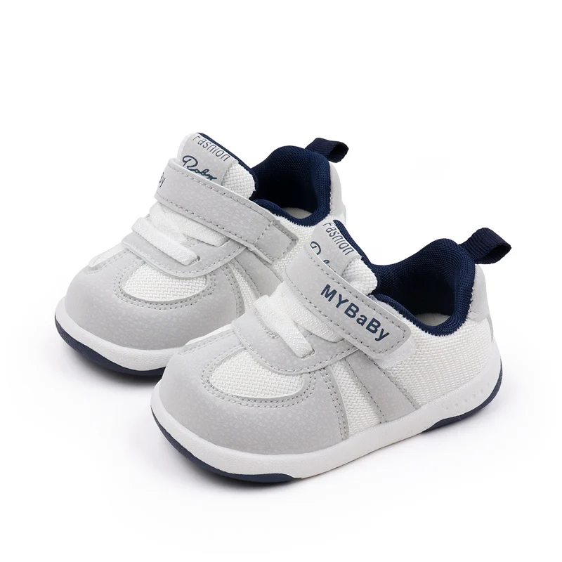 Baby Boy Girl Mesh Breathable Microfiber Baby Casual Shoes Soft Bottom Non-slip Walking Shoes