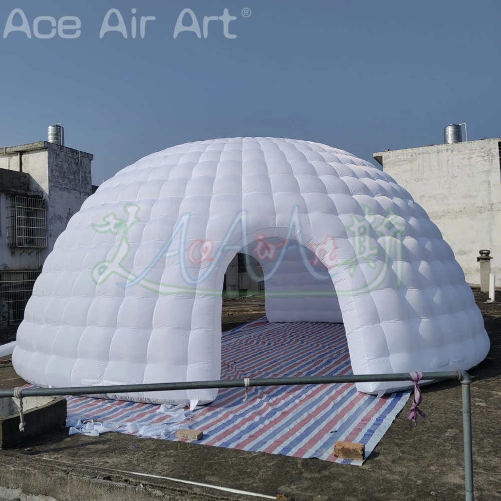 8m Inflatable Igloo Marquee Big Inflatable Igloo Dome Rave Tent for Party Rental Advertising