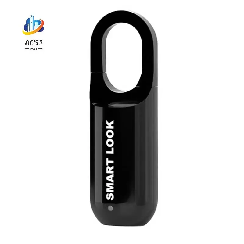 

AC57-Fingerprint Padlock M01 Anti-Theft Smart Door Lock Keyless USB Rechargeable Security For Home Bike Locker