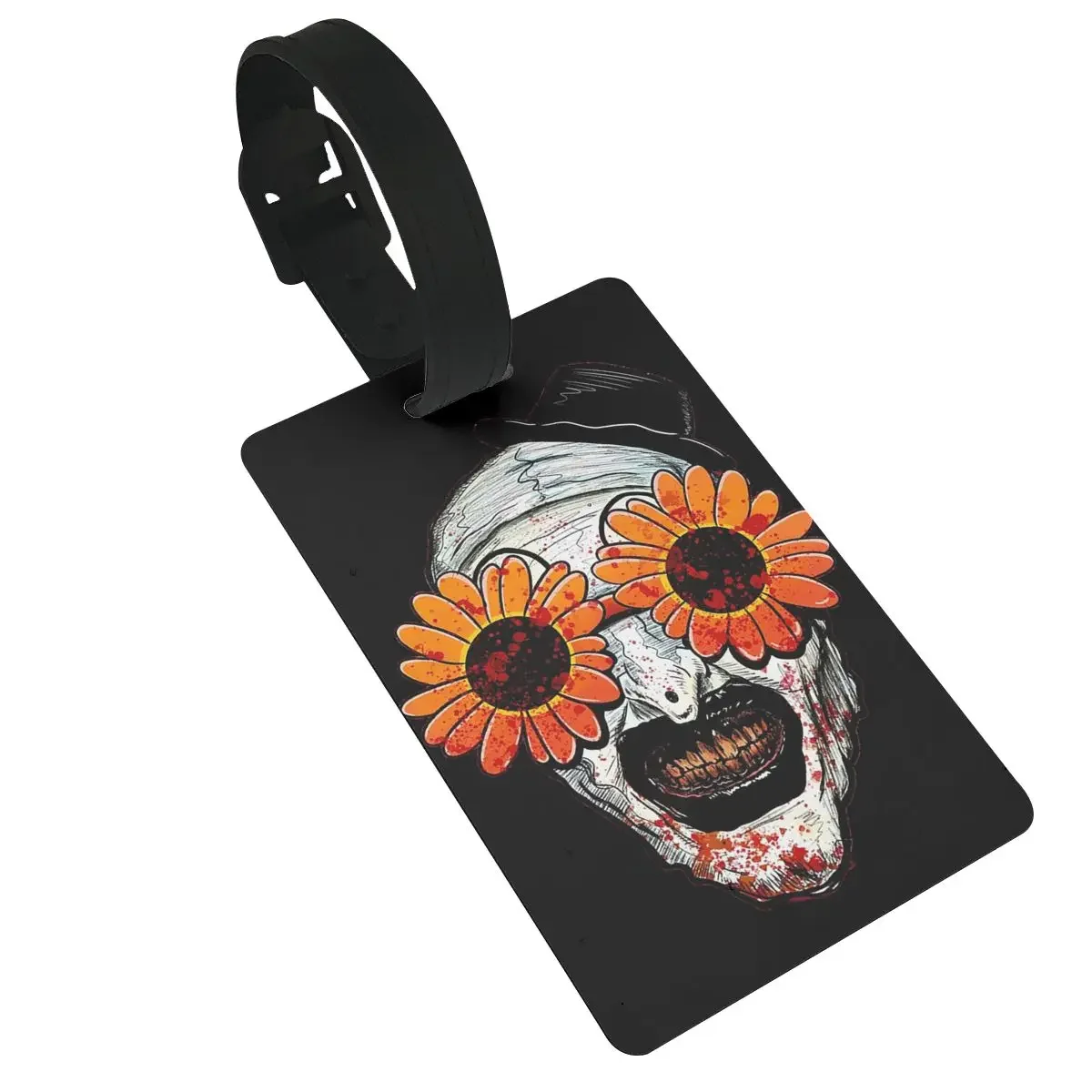 

Art The Clown Terrifier 2 Sunflower Sunglasses Luggage Tags Suitcase Travel Baggage Boarding Tag Label Holder ID Name Address