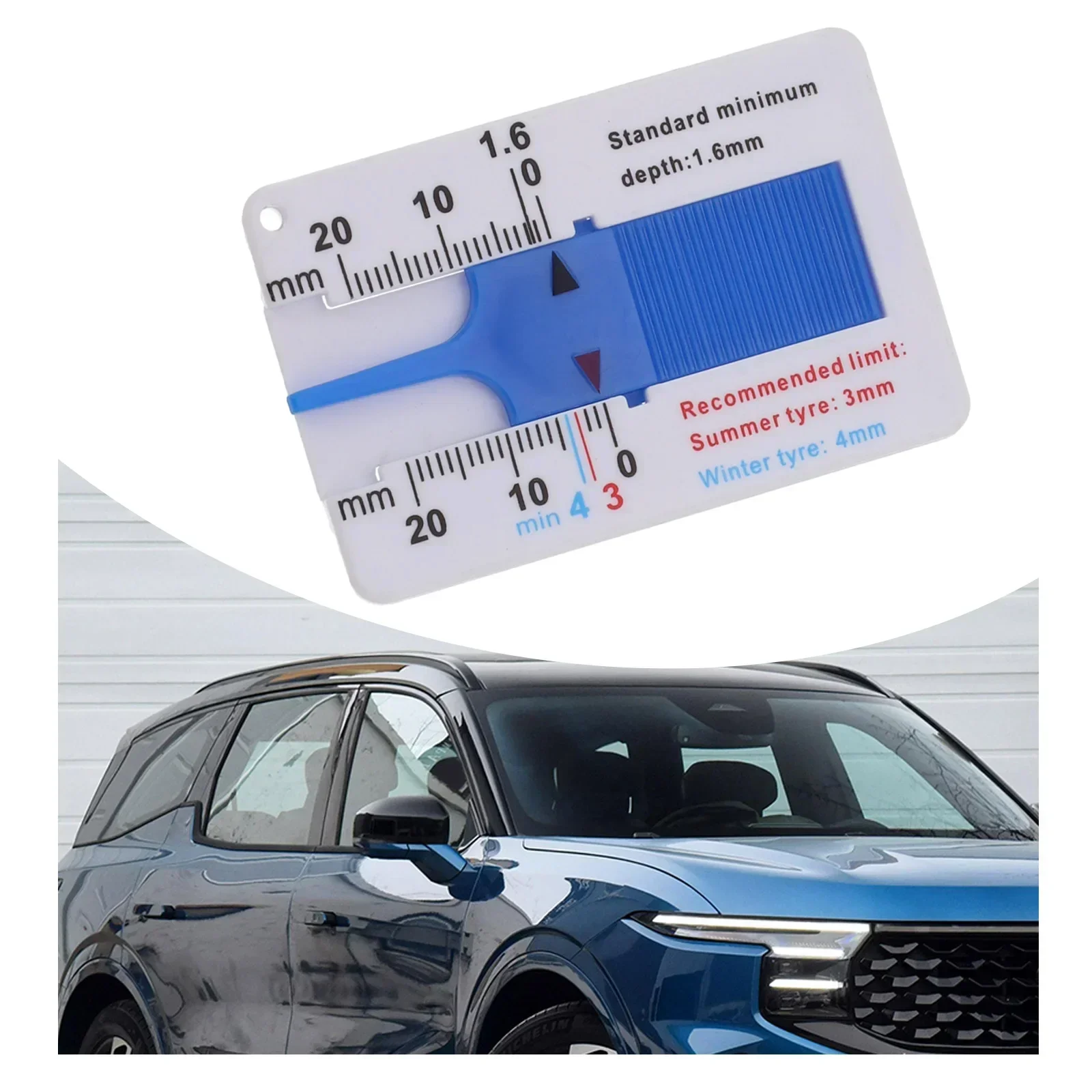 ABS Car Tyre Tire Pocket D Measuring Tire Depth OEM Number Application Package Contents Carry Without Taking Up Space