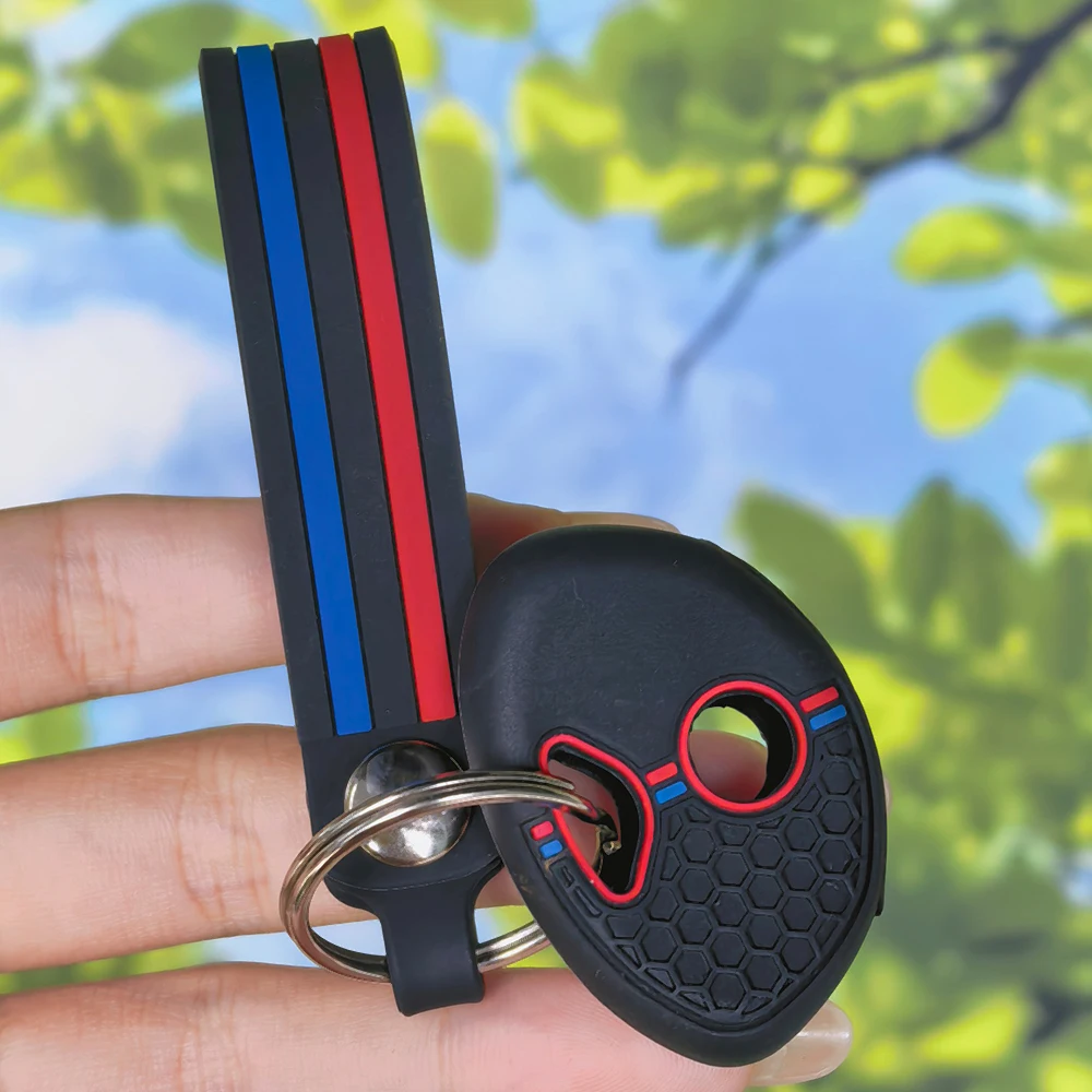 Sport Style Fob Cover With Keychain For BMW R1200RT R1200GS R1250GS R1250RT K1200R K1200S K1300R K1300S Motorcycle Key Shell
