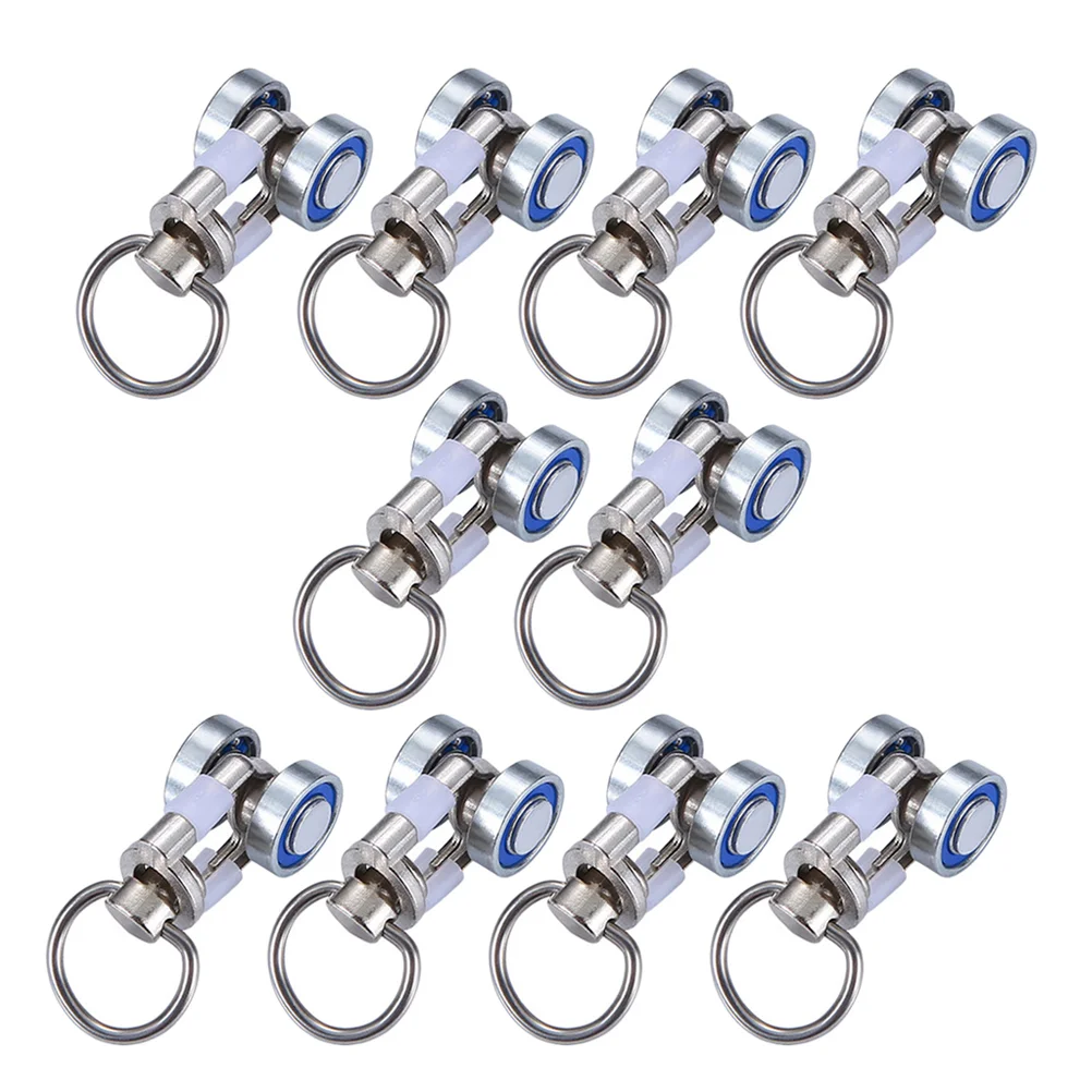 10 Pcs Curtain Accessories Roller for Track Pulley Drapes Hook Pulleys Rollers Running Bearing Sliding Wheel