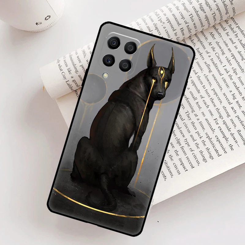 مصر نفرتيتي أنوبيس حافظة لهاتف سامسونج جالاكسي M32 M53 M16 M11 M21 M31 M35 M12 M13 M14 M15 M36 M56 M52 M55 M34 M54