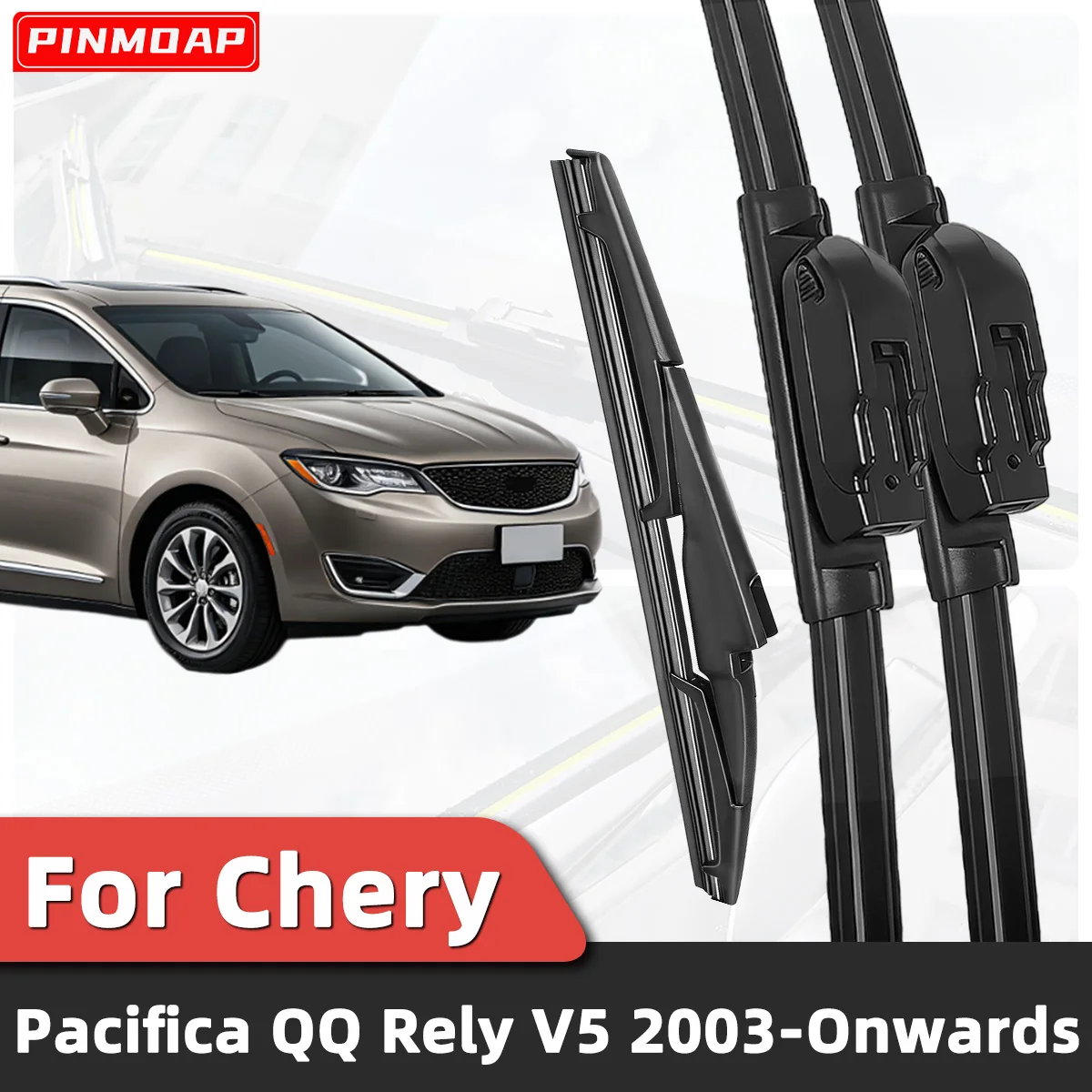 

3PCS Car Windshield Wiper Suitable For Chery Pacifica QQ Rely V5 2003-Onwards Car Windshield Window Accessories 2025 2024 2023