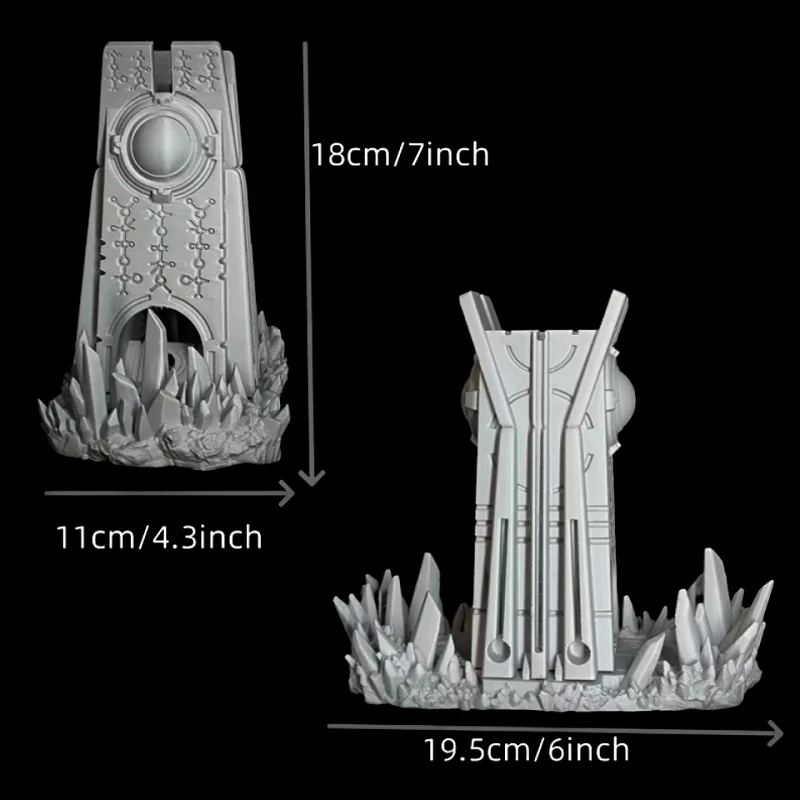 3D Printed Dice Tower Castle and Tray for DND Gaming Accessory Dice Rolling Tray Ideal Dice Tower And Tray Gaming Gift For Dunge