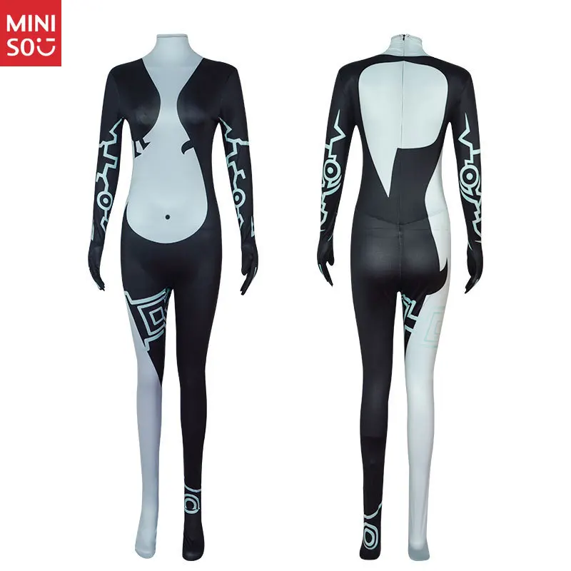   مجموعة أزياء Legend of Zelda Twilight Princess Midna مكونة من 4 قطع، زي نسائي كامل