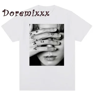 Vintage T -Shirt Jungkook Unsex Graphic Übergroße Gothic Tops weiblich T -Shirt Kpop Ästhetik Goth Fashion Streetwear 10 Hauptverkäufe BTS KPOP -Kleidung - №4