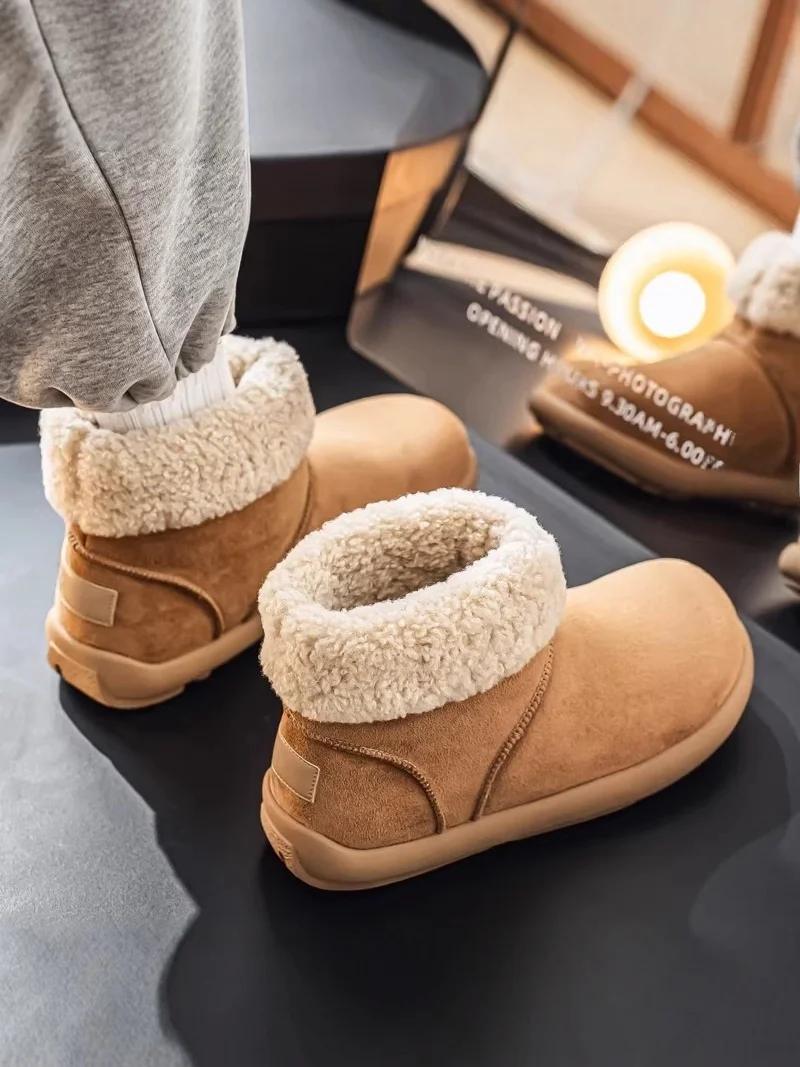 

Men's Winter Snow Boots Fleece Lined High Top Cold Resistant Anti-Freeze below 40 Degrees PU Leather Casual Fashion Snow Boots