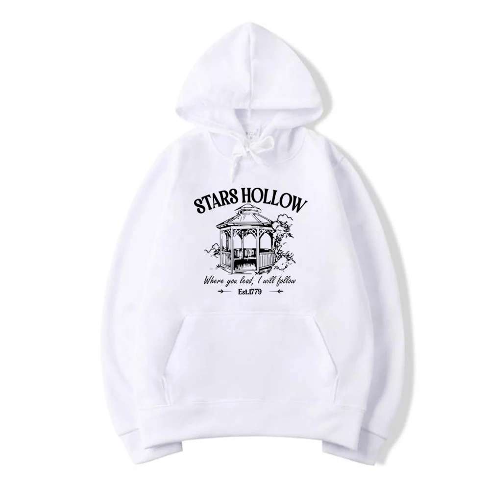 Sterren Holle Hoodie Lukes Diner Capuchon Vrouwen Grafische Hoodies Herfst Lange Mouw Casual Trui Vrouwen Sweatshirts