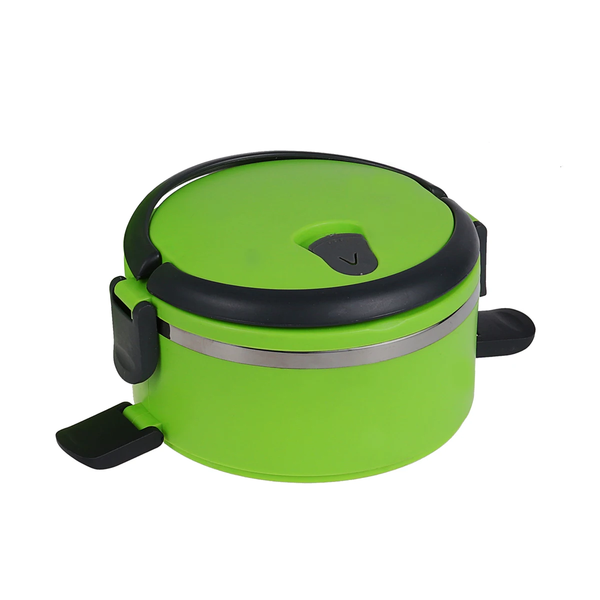 

Stainless Steel Thermal Insulated Lunch Box Leak Proof Food Container Arched Handle Compact Design Green Meal Storage