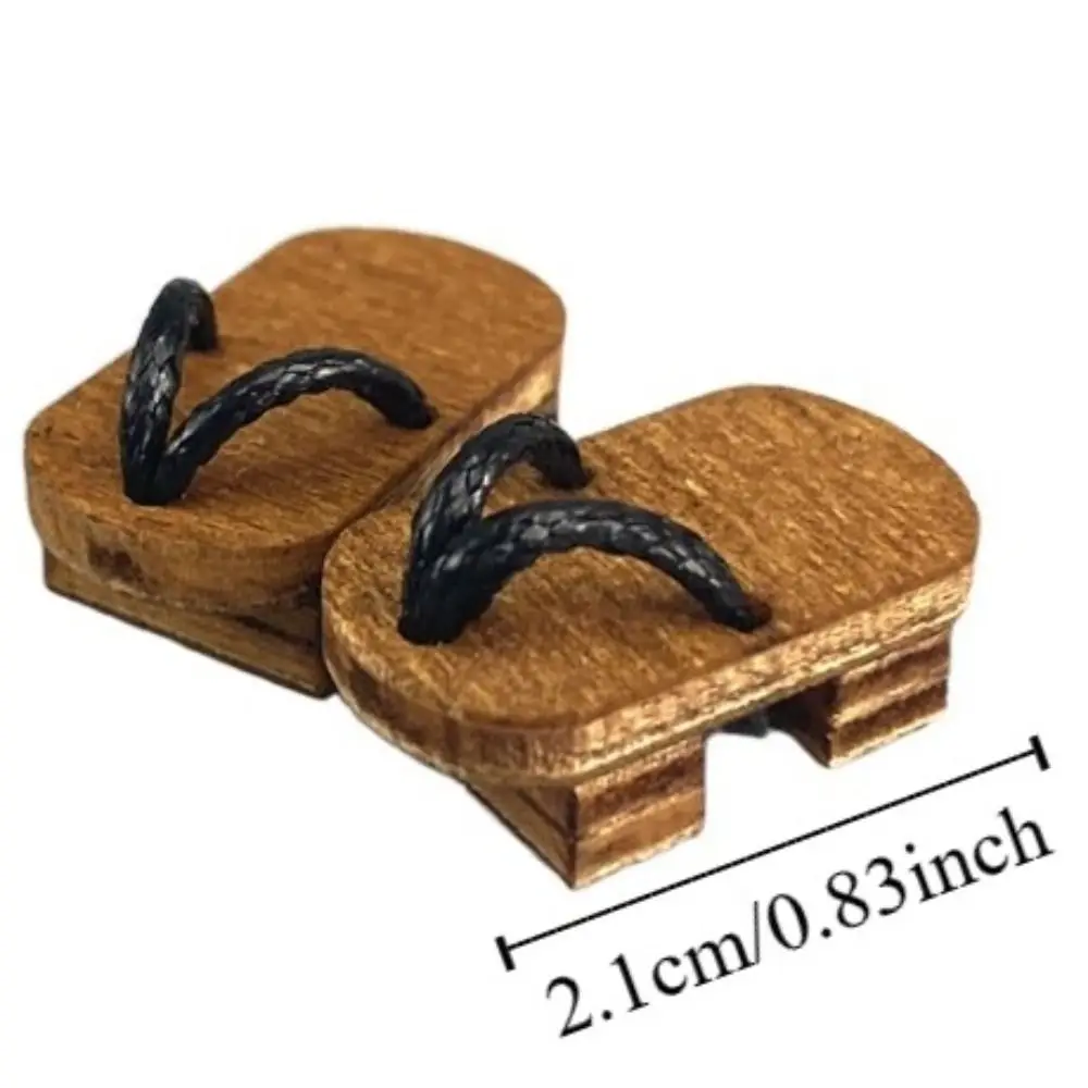 1 paar Japanse Stijl Obitsu 11 Pop Schoenen Kimono Mini 1/12 Bjd Pop Schoenen Mode Houten Klompen 1/12 Bjd pop Accessoires