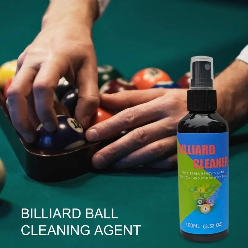 Billiard Ball Cleaning Agent Spray Polish for Cleaning Billiard Balls Luster Restoration Billiard Ball Accessories for Standard