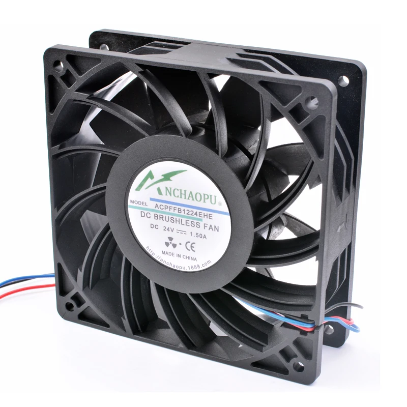 Brand new original ANCHAOPU FFB1224EHE 12cm 12038 120x120x38mm DC24V 1.50A high speed inverter cooling fan