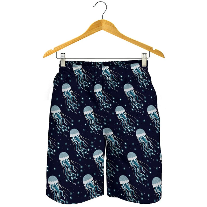 

Sea Jellyfish 3D Print Beach Shorts Men Casual Fashion Board Shorts Male Swimming Trunks Kids Short Pants Man Swimsuit Clothing