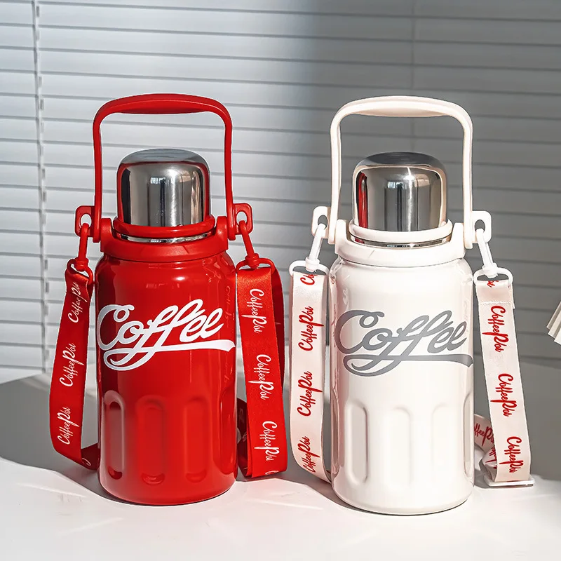 

Wholesale Thickened Food Grade Stainless Steel Thermos Cup Good-looking Sports Water Cup Coca-Cola Thermos