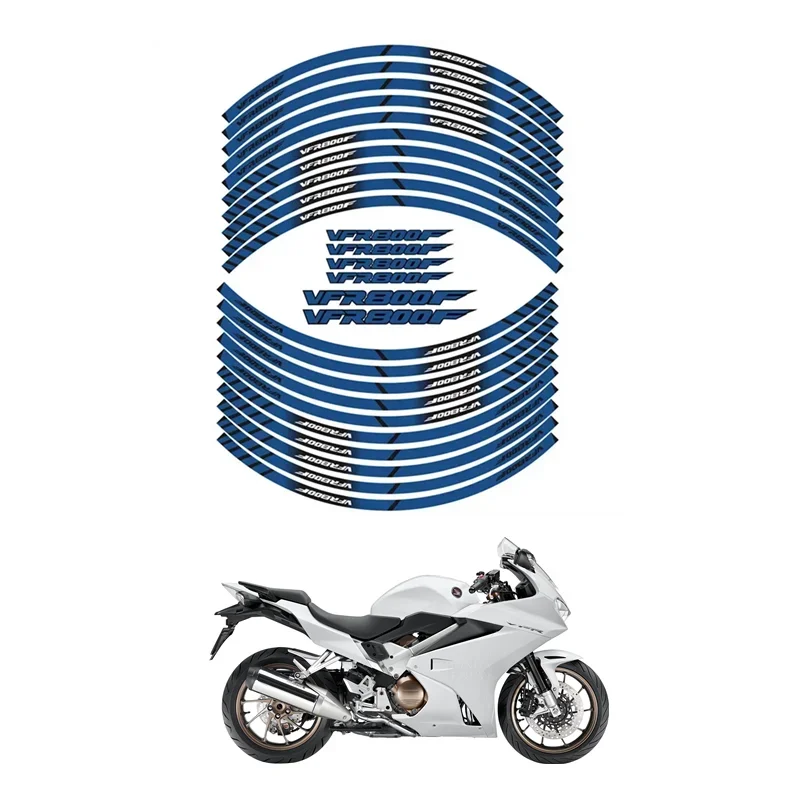 FOR HONDA VFR800F Motorcycle Parts Contour Wheel Decoration Decal Sticker - D