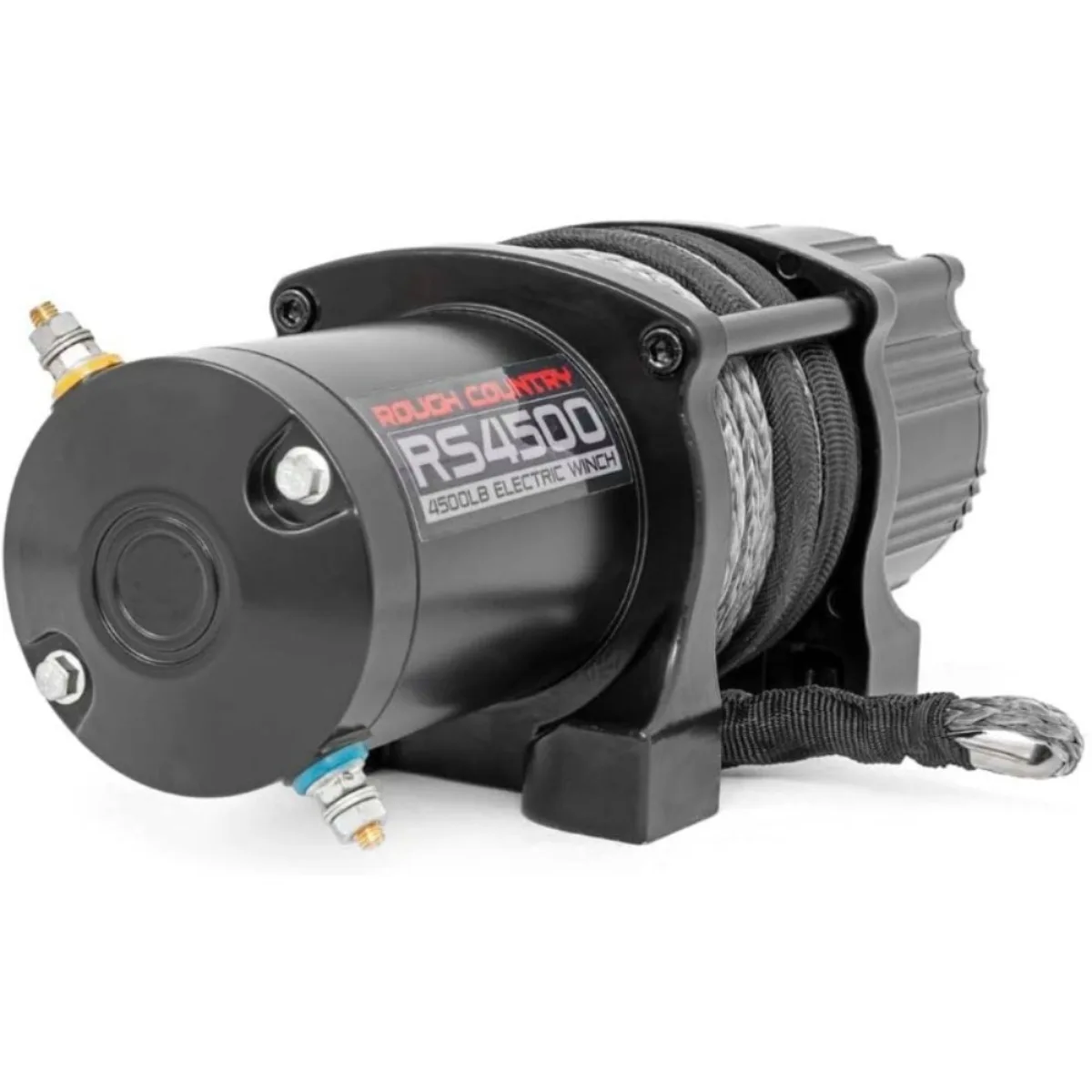 ونش عالي التحمل 4500 رطل، محرك كهربائي 1.4 حصان، حبل صناعي 50 قدم، تصميم مقاوم للماء للشاحنات على الطرق الوعرة، استعادة جيب