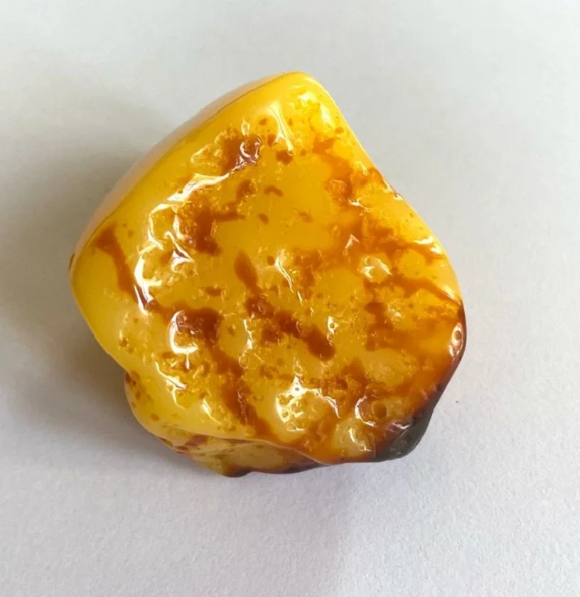 40*55mm Natural Mexican Amber Beeswax Rough Stone Pendant+100% Certified