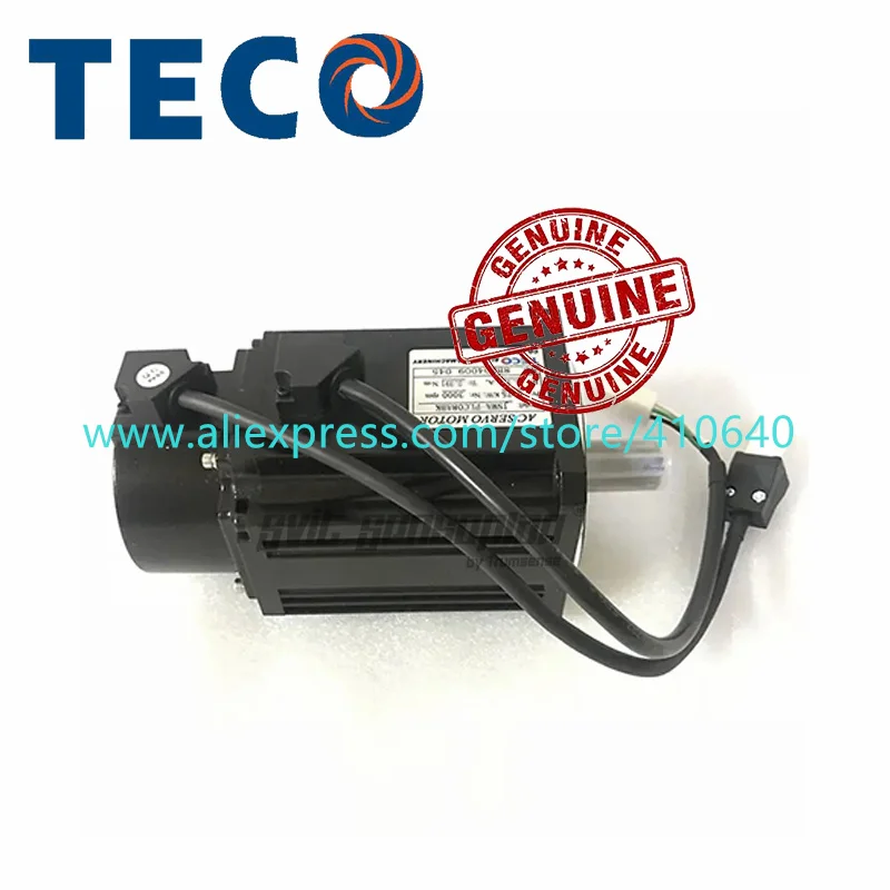 100% Genuine AC220V Servo Motor JSMA-PUC08A7A or JSMA-PUC08A7K 3000 rmp 750W 17bit Encoder IP67 Work with TECO JSDG2S-20A