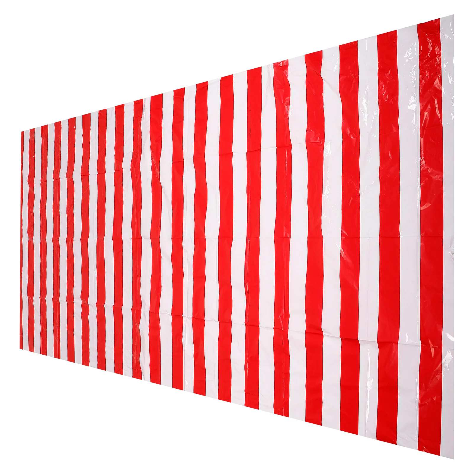 

Circus Tablecloth Striped Reusable Plastic Decorative Table Cover For Birthday Party Dining Carnival Theme Events Party Favors