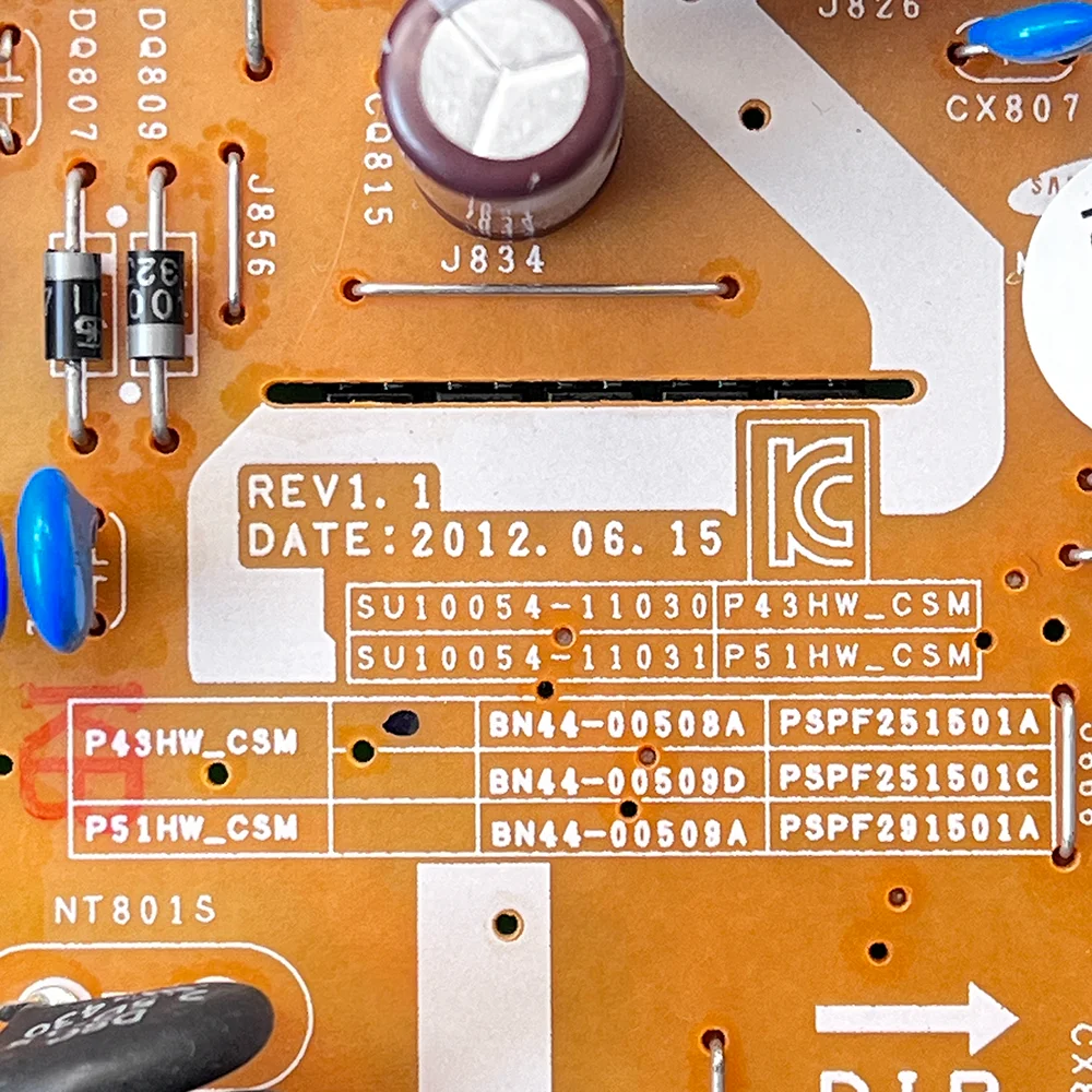 BN44-00508A Board Power Supply Board untuk PN43E440A2FXZA for for PN43E440A2F PN43E440A2F