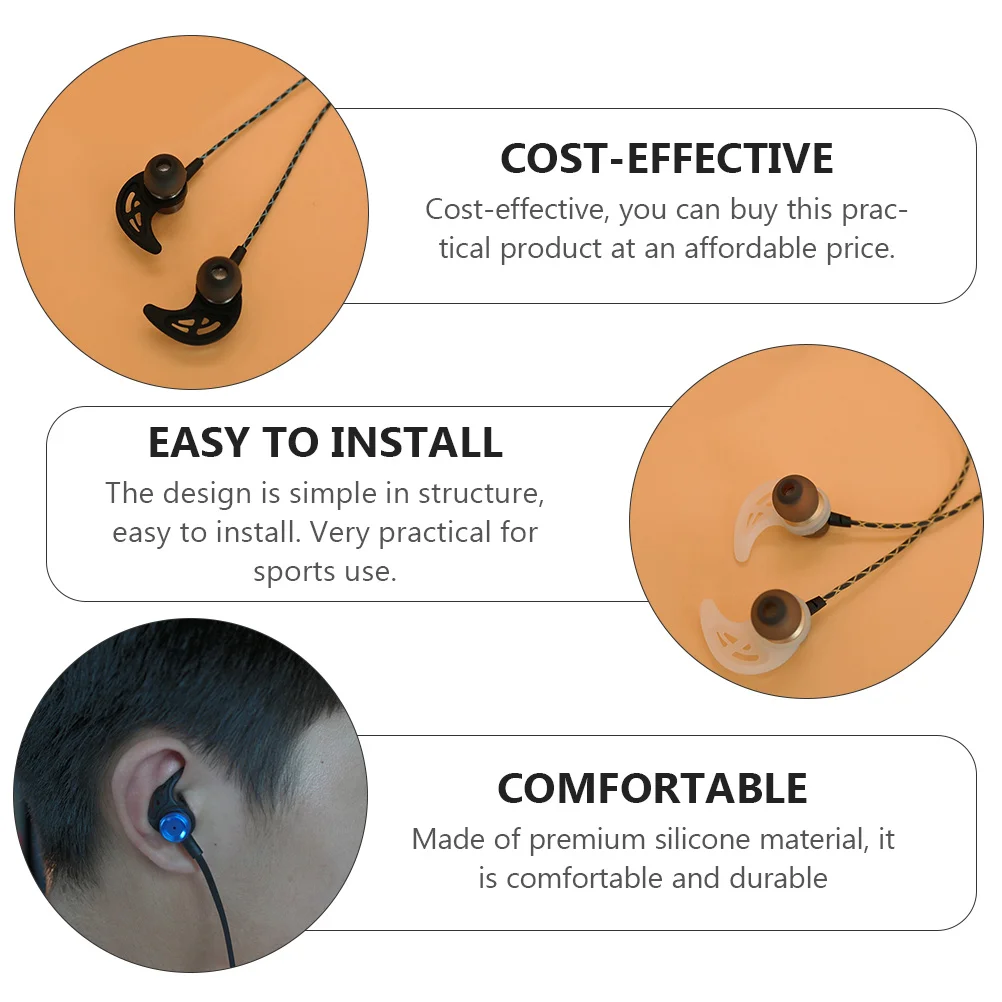 

Protective Earhook Sports Earphone Ear Hook Sports Headphone Ear Hook Earpiece Ear Hook Protective Ear Hooks