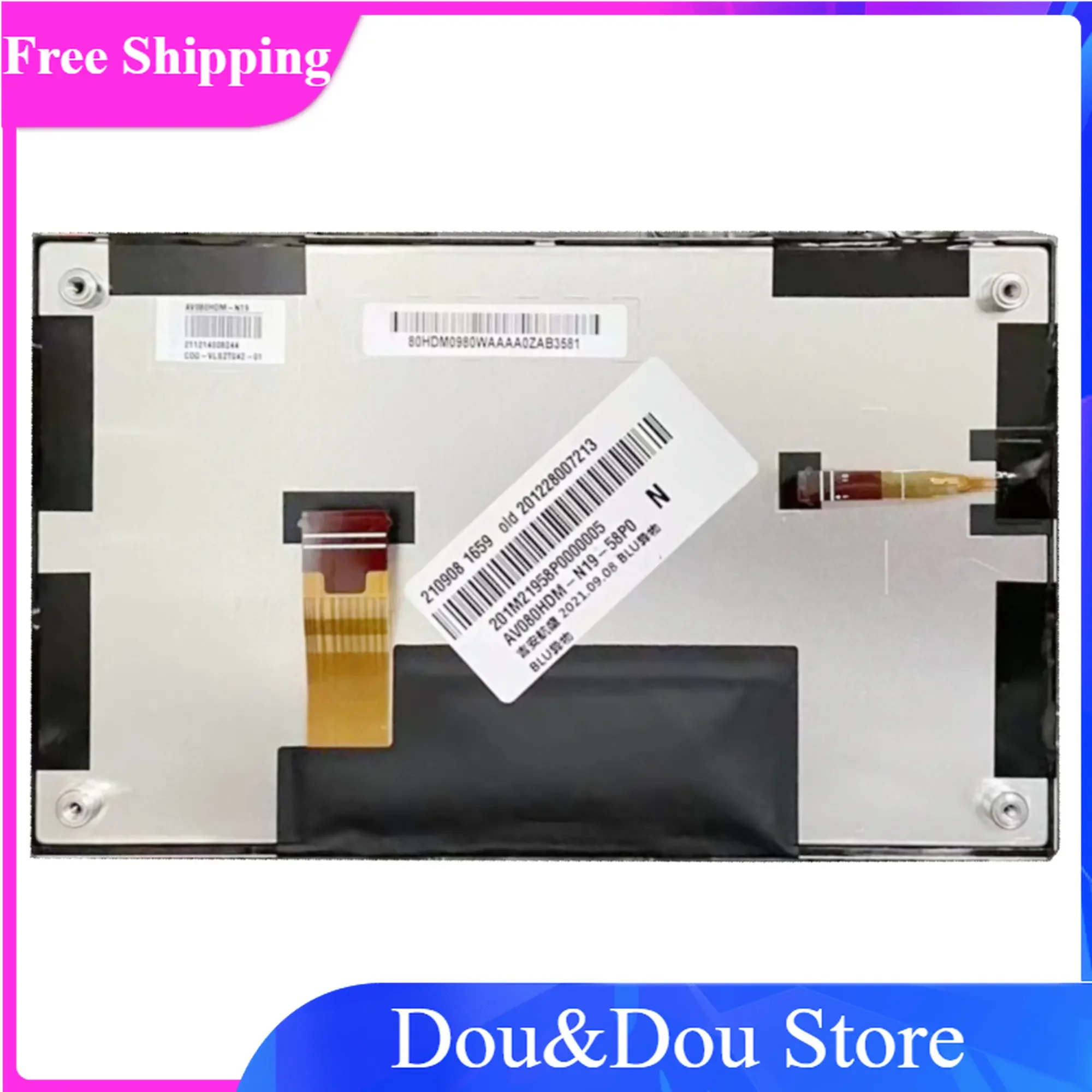 

AV080HDM-N19 8 Inch Original LCD Display Contrast 900 : 1 Screen 1280x720 Module 30 Pins Monitor Panel