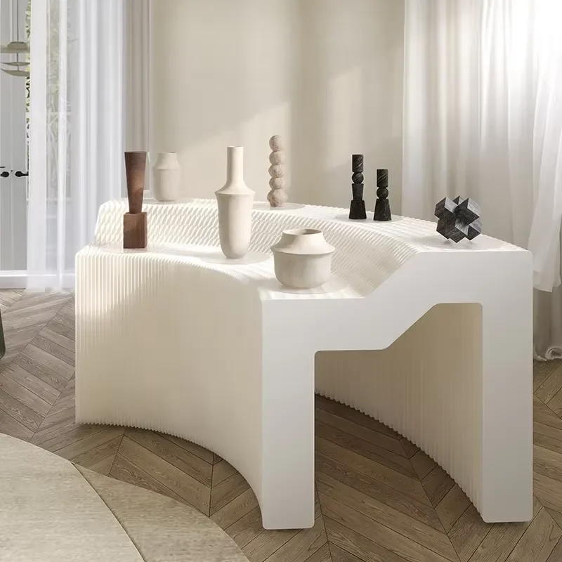 Folding Portable Art Deco Eco-Friendly Kraft Paper Display Stand with Customized Size for Retail Boutique Exhibition