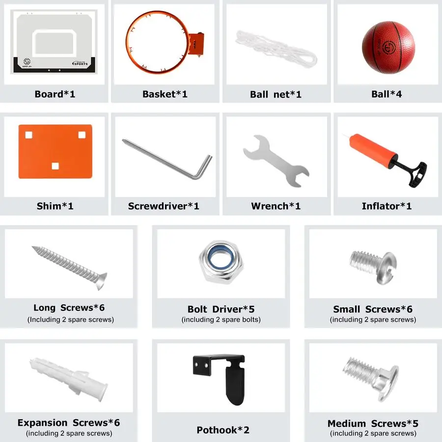 كرة السلة هوب فوق الباب الحائط كرة السلة هوب مجموعة مع الملحقات الكاملة ألعاب كرة السلة هدايا ل 6 7 8 9 10 11