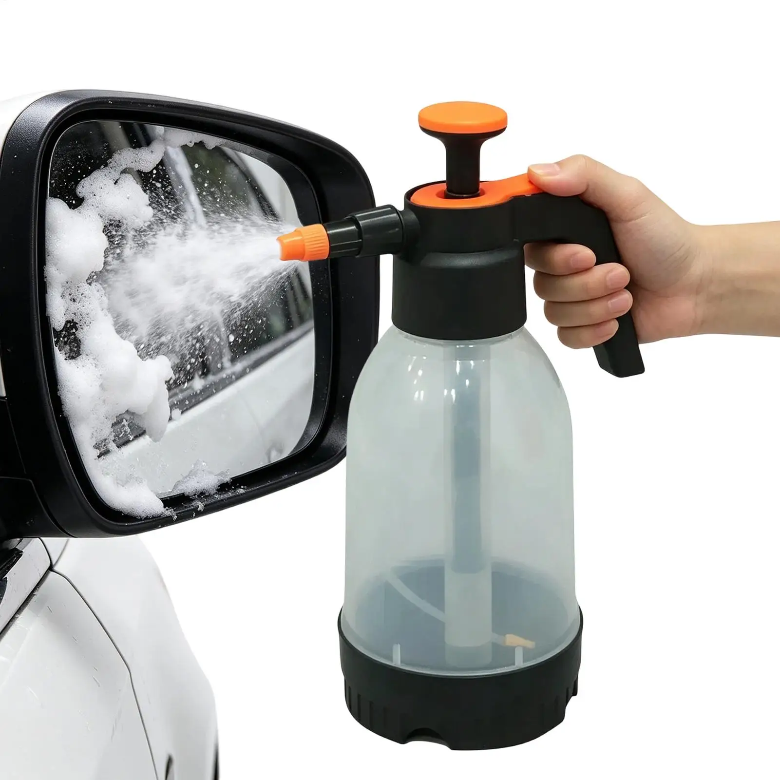 1.2L Car Hand Pressure Spray Bottle Handheld Cleaning Watering Can Household Gardening Pneumatic Car Wash Sprayer